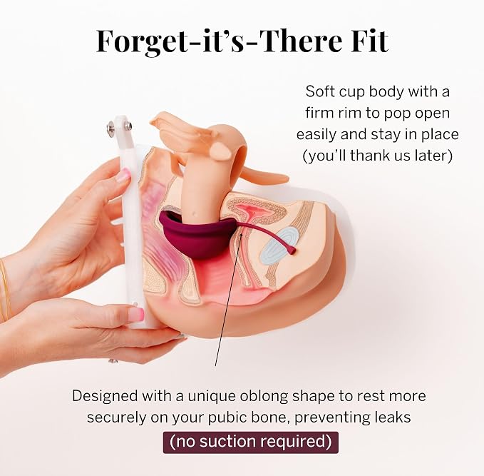 Pixie Cup - 100% Medical-Grade Silicone - Softest Reusable Period Disc - Inserts and Removes Like a Tampon - Capacity of 5 and 7 Tampons (Disc + Applicator Bundle)