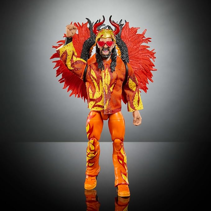 Mattel WWE Ultimate Edition Action Figure Seth Rollins Fan Takeover Collectible with Interchangeable Accessories, Extra Heads & Swappable Hands