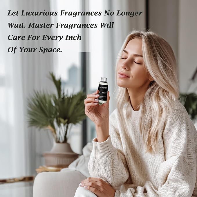 Luxury Hotel Scent Santal Oil Diffuser Refill Kit | Long Lasting Essential Oil for Large Room, HVAC & Car Waterless Fragrance Diffusers| Nanotech Formula| Spa Calming Aromatherapy Oil (20ml/0.7FL oz)