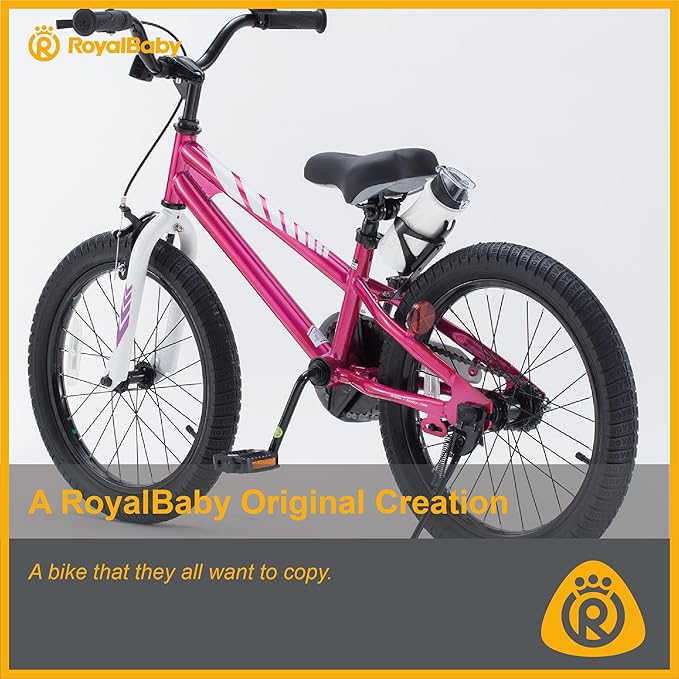 RoyalBaby Kids Bike Freestyle Classic & EZ Balance Pedal Switchable Bicycle, 12 14 16 18 Inch, 3-10 Years Toddler to Big Kids