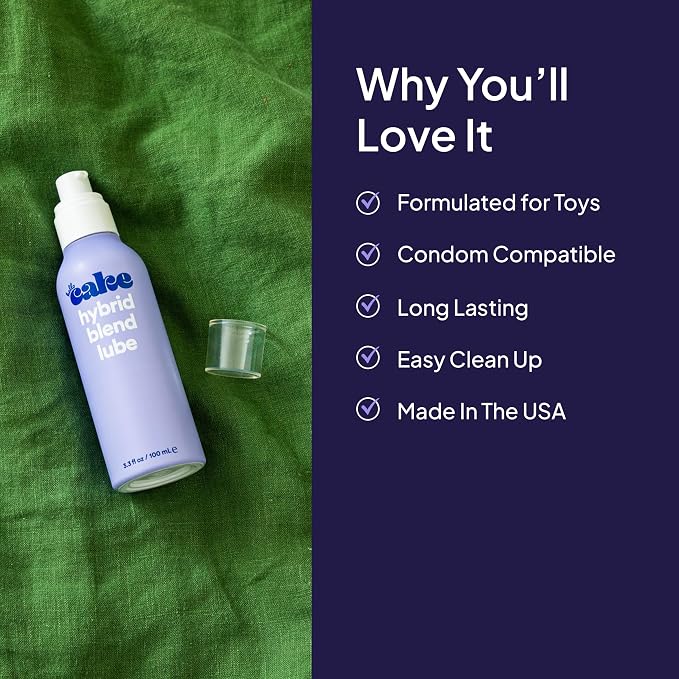 Hello Cake Hybrid Lube – Smooth & Slick 2-in-1 Blend of Silicone and Water-Based Personal Lubricant, Toy Safe, Condom Friendly Lube for Men, Women, and Couples, 3.3 fl oz