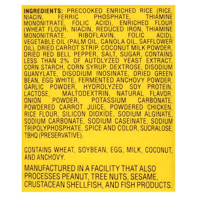 Nissin Cup Noodles Stir Fry Rice with Noodles, Thai Yellow Curry, 2.61 Ounce (Pack of 6)