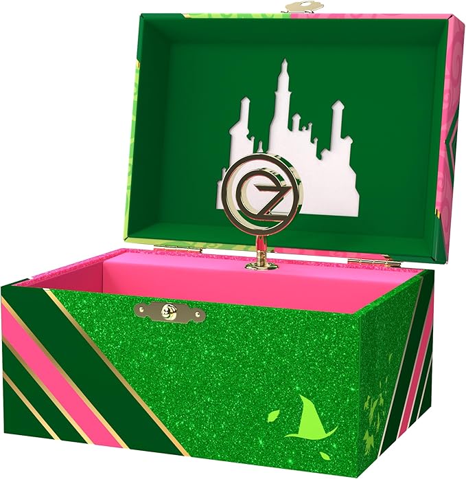 Wicked Jewelry Box for Girls - Musical Jewelry Box with Spinning Figurine, Wicked Toys for Kids Ages 3-5 - 6 x 4.7 x 3.5 in