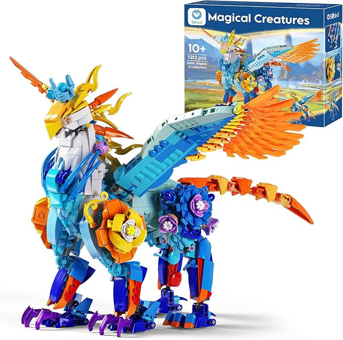 Sillbird Magical Creatures Building Set for Kids Age 10+ and Adults, Buildable Flower Animal Toy for Home Decor, Birthday Gift Idea for Boys Girls Teens and Adults (1212 Pieces)