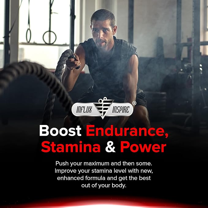 Testosterone Booster for Men - Male Enhancing Supplement Pills - Fast Acting Blood Flow, Muscle Growth, Stamina, Endurance & Strength - Boost Performance & Drive - 3rd Party Tested - 60 Capsules