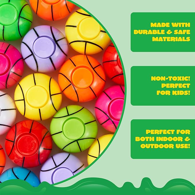 JOYIN 36 Pack Basketball Fidget Spinners for Kids, Basketball Party Favors, Fidget Toys Bulk, Stress Balls, Goodie Bag Stuffers for Birthday Party, Treasure Box for Classroom