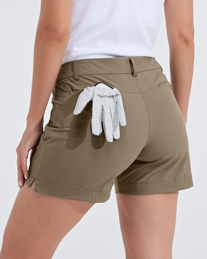 Willit Women's 4.5" Golf Shorts Quick Dry Outdoor Causal Shorts with Pockets Water Resistant