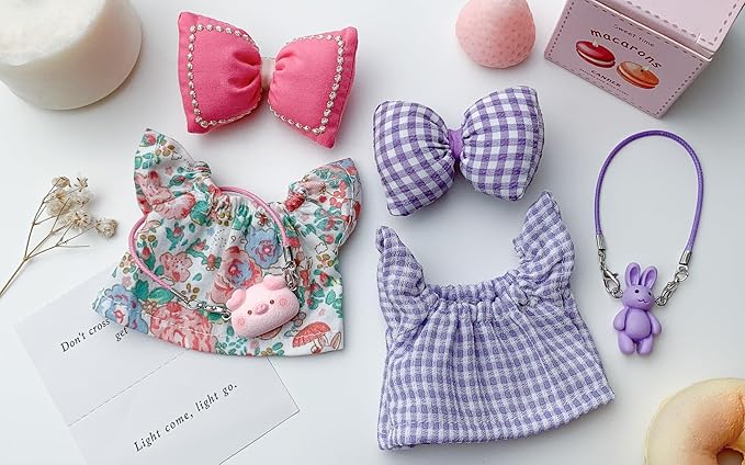 17 cm Doll Clothes - 6.7 Inches Cute Dolls Dress - Premium Fashion Accessories，Luxury Chic Doll Clothes & Style Bundle，Gifts for Lovers（No Dolls）