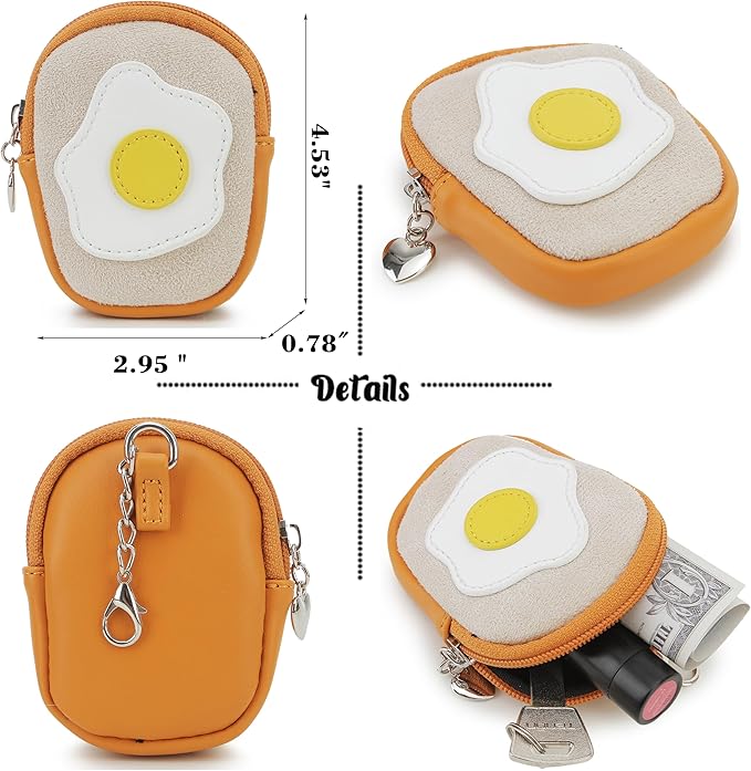 Cute Ita Bag Pin Display Backpack with 2 Inserts for Pins Novelty Toast Shaped Ita Crossbody Bag for Women with Adjustable Straps