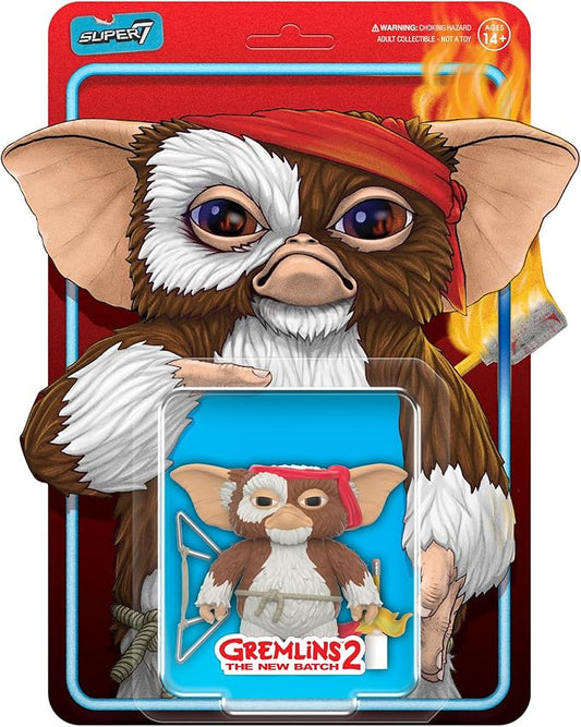 Super7 Gremlins Reaction Figures - Gizmo (Battle Ready Character Card) Action Figure