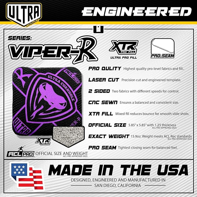 Bags Viper-R ACL Approved Cornhole Bag Set