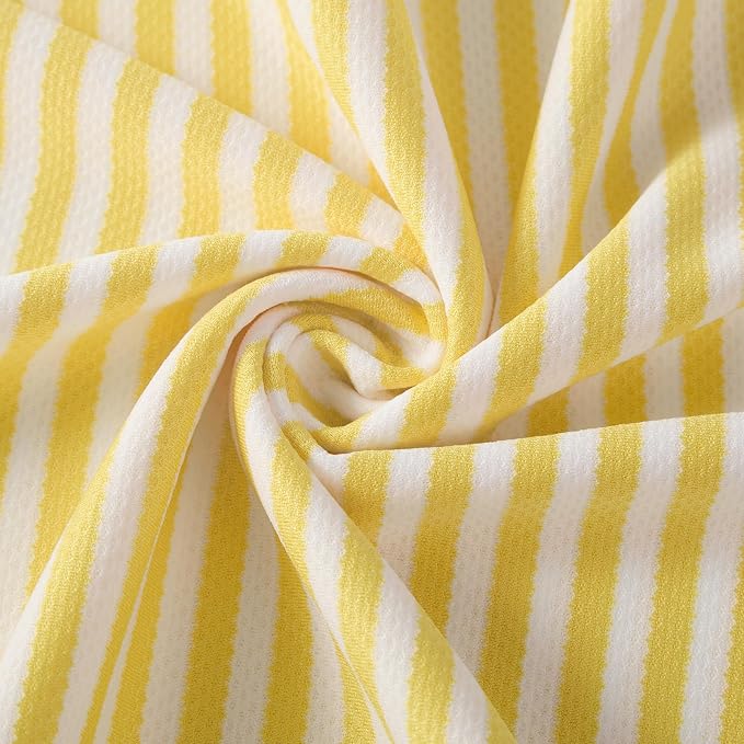 RDEKISS 4 Pack Cooling Towels for Hot Weather (40"x12"), Ice Cool Neck Towel, Soft Breathable Microfiber for Gym, Sport, Running, Yoga, Workout - Yellow