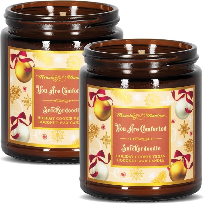 Meaningful Mantras Snickerdoodle Cookie Aromatherapy Fall Candle 8oz