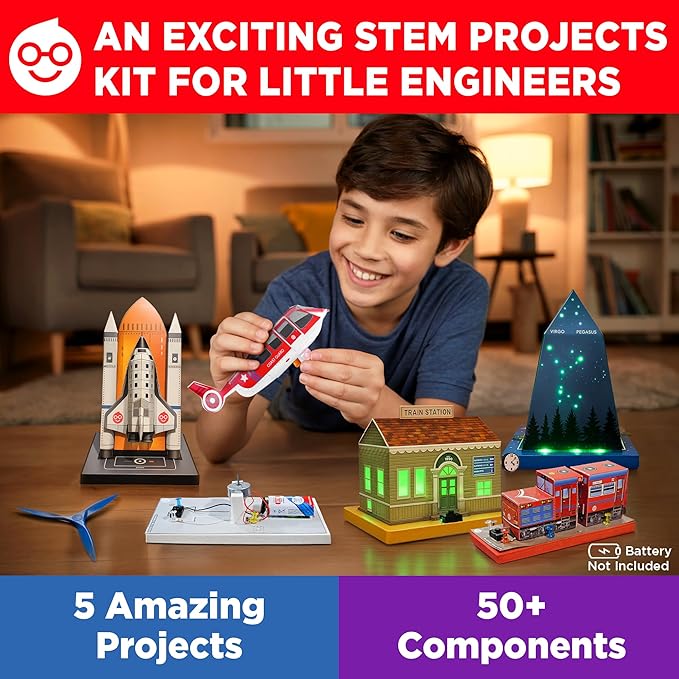 Doctor Jupiter STEM Projects Kit for Kids Ages 8+ | Learning & Educational Science Projects Kit, Crafts for Kids | Birthday Gift Ideas for 8-9-10-11-12 Year Old Boys & Girls