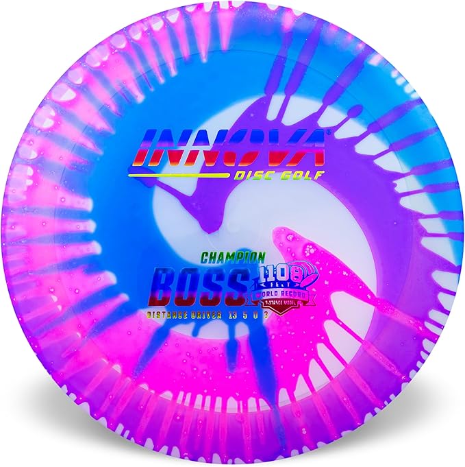Innova I-Dye Champion Boss Max Distance Disc Golf Driver - Colors and Designs Will Vary