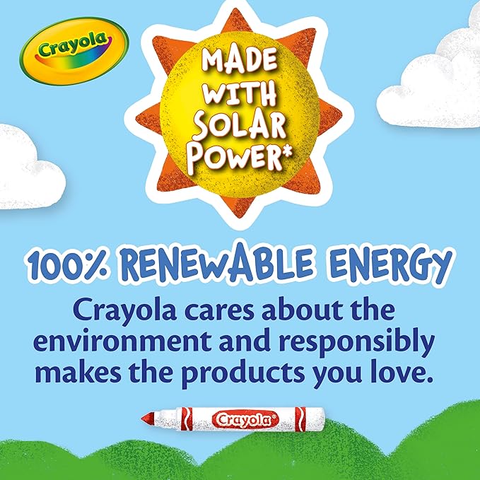 Crayola Broad Line Washable Markers, Broad Bullet Tip, Brown, 12/Box