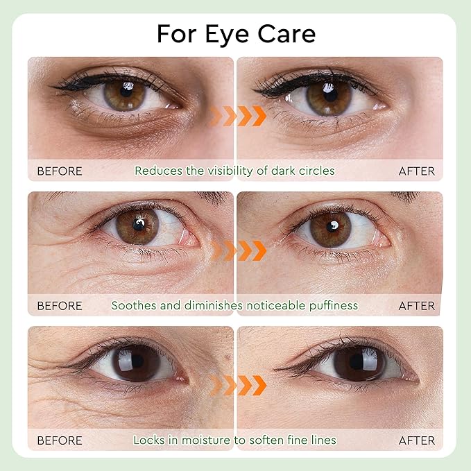 Under Eye Patches - 30 Pairs Green Tea Seaweed Eye Mask for Dark Circles - Puffy Eyes, Wrinkles, Undereye Bags - Soothing Hydrating Sensitive Skin Care Gifts for Teen Girls
