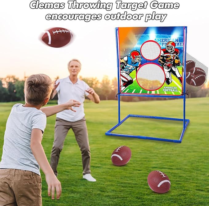 Throwing Target Game - American Football - Football Gifts for Kids 6-8 Boys 8-12 - Inspired Outdoor Fun for Children | Teenager | All Ages Perfect for Parties, Gatherings, and Family Events