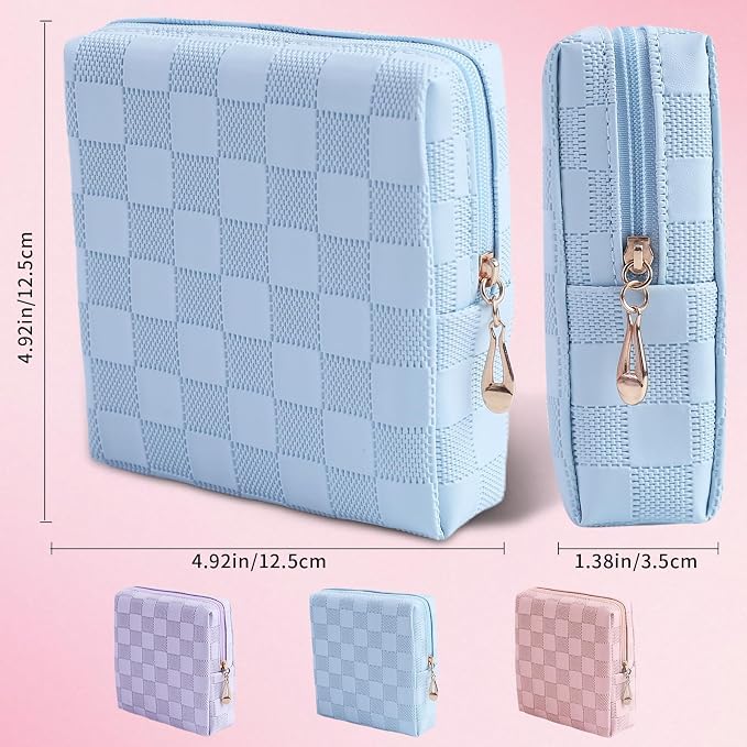 Period Bag for Women Girls | PU Leather Sanitary Napkin Storage Bag | Cute Pads Bags for Period | Discreet Menstrual Pouch for Pads, Tampons, Menstrual Cups | Perfect for Travel & Daily Use