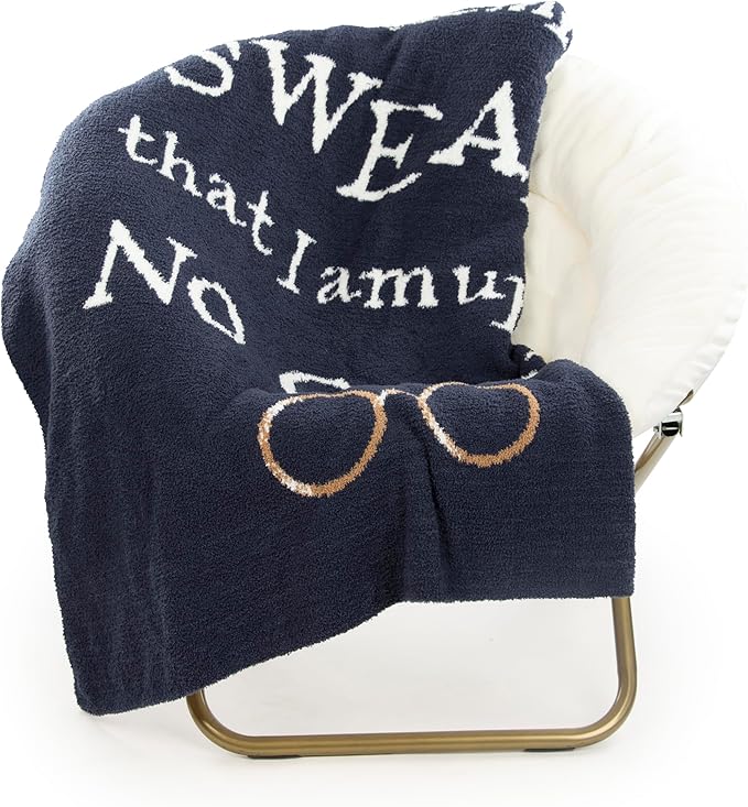 Jay Franco Plush Throw Blanket – Soft & Fuzzy 50x60 Inch Throw for Couch or Bed – Cozy Home Décor for Living Room & Bedroom, Dark Blue - Harry Potter