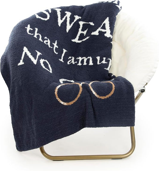 Jay Franco Plush Throw Blanket – Soft & Fuzzy 50x60 Inch Throw for Couch or Bed – Cozy Home Décor for Living Room & Bedroom, Dark Blue - Harry Potter