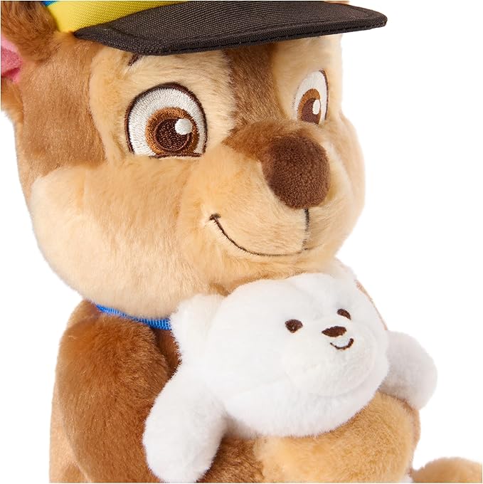 Paw Patrol GUND Chase with Snuffles Teddy Bear, Official Chase Plush Toy, Dog Stuffed Animal for Ages 1 and Up, 9.5”