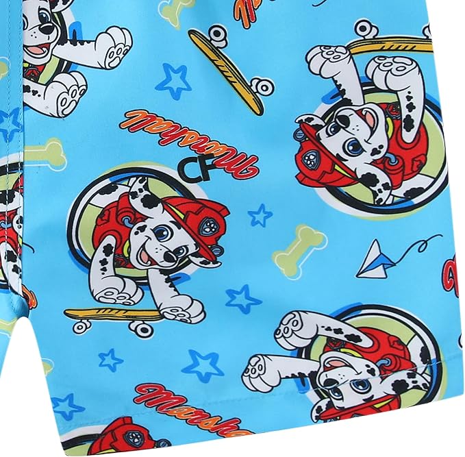 Paw Patrol Marshall Chase Rubble Boys UPF 50+ Swim Trunks Shorts Bathing Suit for Toddler and Big Kids
