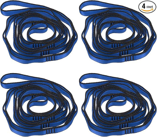 PATIKIL Daisy Chain Straps, Strong Climbing Strap Adjustable Nylon Chain Sling with Loops for Aerial Yoga Hammock Swing