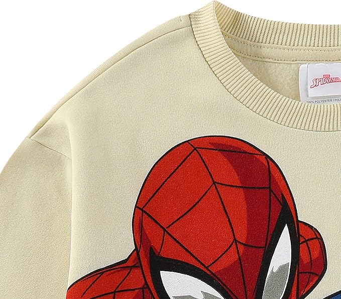 Marvel Spider-Man Boys 2 Piece Sweatshirt and Pant Sets for Toddlers and Big Kids