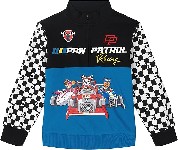 Paw Patrol Half Zip Sweatshirt Toddler to Big Kid Sizes (2T - 10-12)