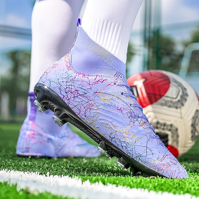 Mens Soccer Cleats Womens Indoor Soccer Shoes Wide Baseball Turf Shoes Adult Youth Rugby Shoes Big Boys Small Spikes AG TF Football Boots