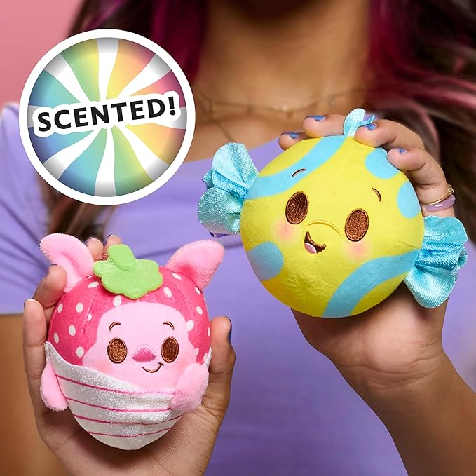 Just Play Disney Munchlings Single-Serve Scented Collectible Plush 2-Pack, 4.5-inch Stuffed Animal, Kids Toys for Ages 0