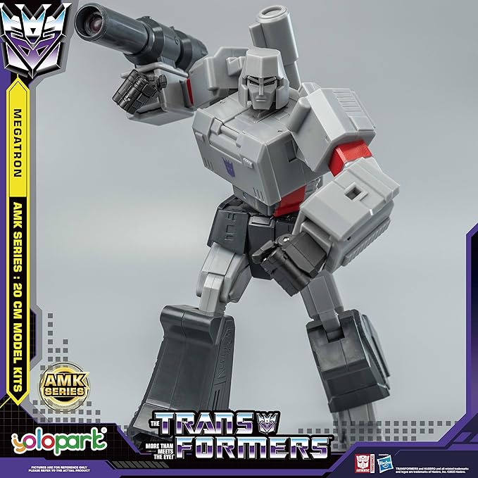YOLOPARK Transformers Toys G1 Action Figures,AMK Series Highly Articulated Optimus Prime,Megatron,Bumblebee,Starscream Transformer Toys for Adults Boys Girls,No Converting
