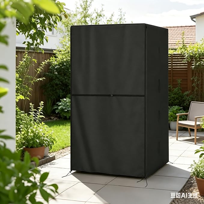 Outdoor 1-Person Sauna Cover, Heavy Duty Waterproof Sauna Cover for Wood Infrared Home Saunas Room,(Black) (38"L x43"W x76"H)