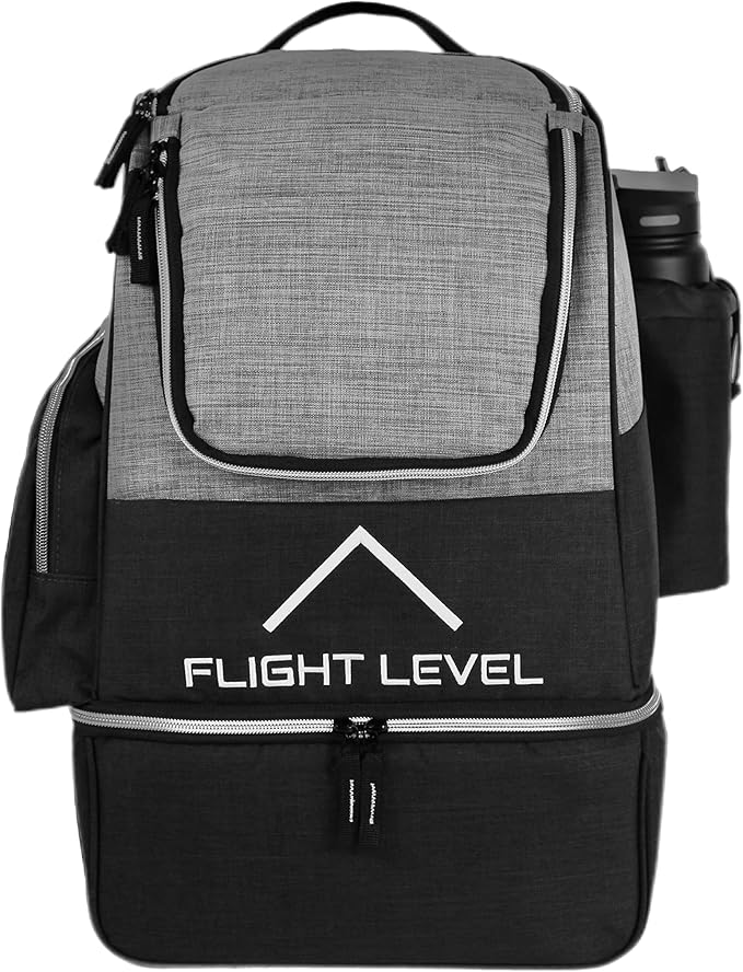 Flight level Disc Golf Backpack with Insulated Cooler | Frisbee Disc Golf Bag | Large Capacity up to 20 Discs