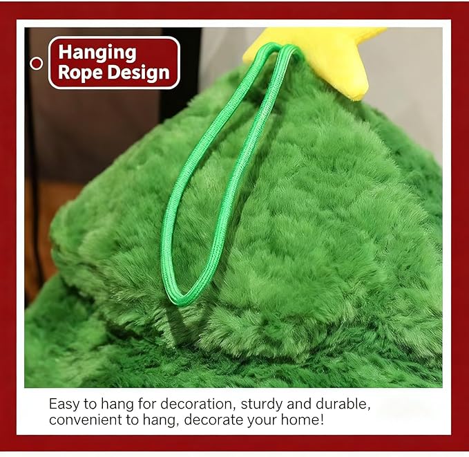 Christmas Tree Topper Elk & Cute Santa Claus Doll - Unique Christmas Holiday Decorations, Surprise Plush Toy for Friends & Children (C)