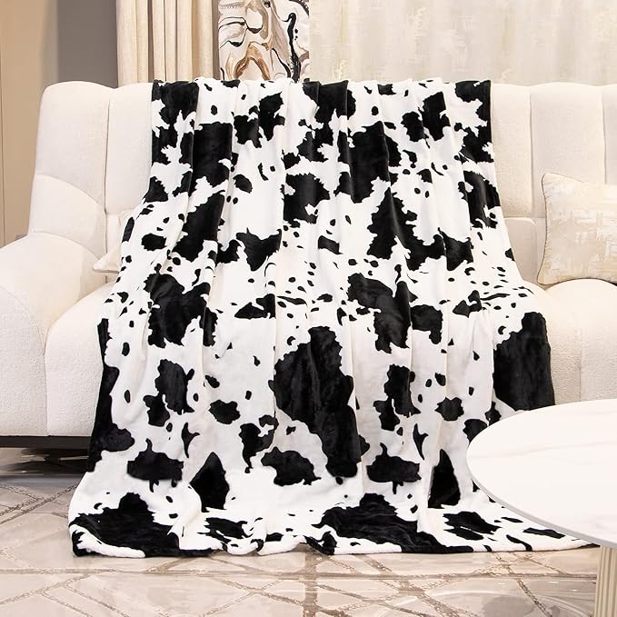 Twin Size Blanket for Couch Bed, Soft Cozy Warm Twin Fleece Blanket for Adults, Cute Home Room Decor, 60x80Inches