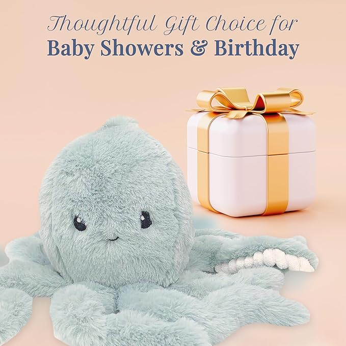MON AMI Oda The Octopus Stuffed Animal Toy – 11”, Octopus Plush, Use as Toy or Nursery Room Décor, Great for Kids of All Ages