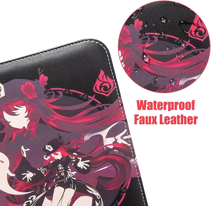 Card Binder for Cards,4 Pocket with 50 Sleeves up to 400 Cards,Waterproof Card Storage Bag with Removable Sleeves for Games and TCG Cards