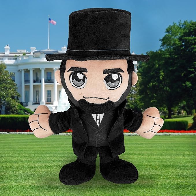 Bleacher Creatures Abraham Lincoln 8" Kuricha Plush - Soft Chibi Inspired Toy