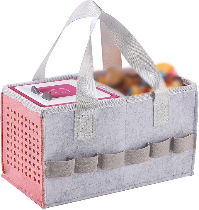 MEILADY-X Case for Toniebox Starter Set - Bag with Handle | Portable Travel Carry Case for Toniebox Compatible with Tonies (Pink)