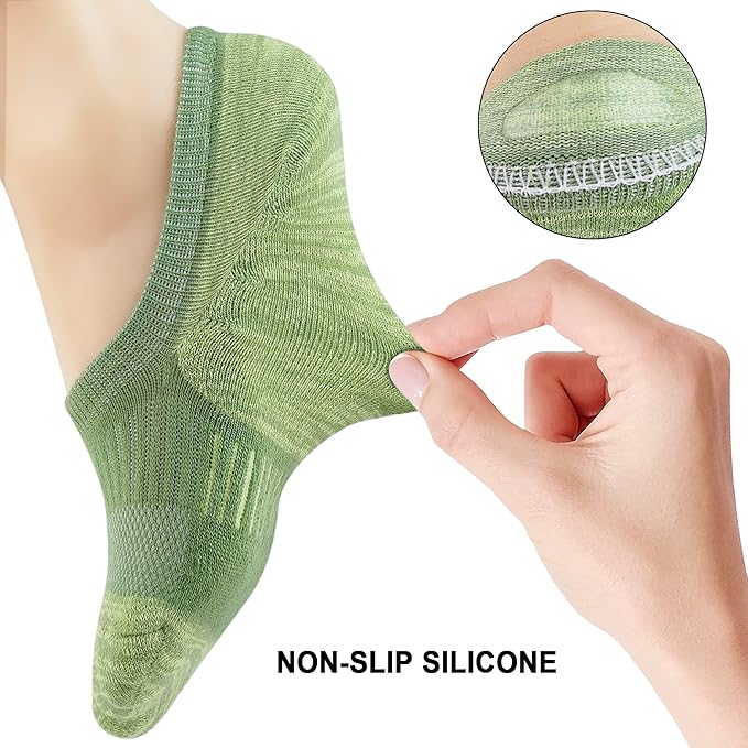 Gonii Womens No Show Socks Athletic Ankle Socks Cushioned Running Low Cut 5-8 Pairs