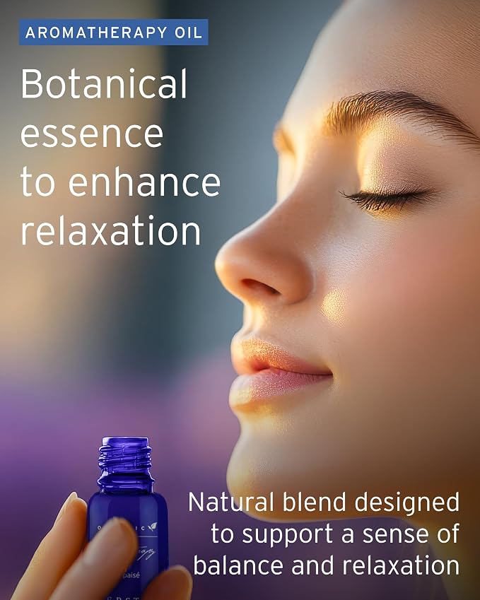 Kerstin Florian Organic Calm Mind Aromatherapy Oil | with Lavender | Peppermint and Cajeput (.5 fl oz)