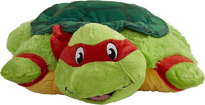 Pillow Pets Raphael TMNT, Nickelodeon Teenage Mutant Ninja Turtles Stuffed Animal Plush Toy, 16"