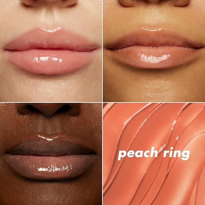 e.l.f. Glow Reviver Melting Lip Balm, Hydrating Tinted Lip Balm For A Glossy Finish & Soft, Supple Lips, Vegan & Cruelty-Free, Peach Ring