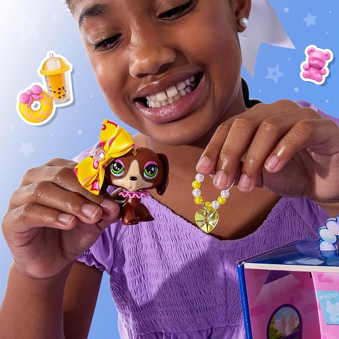 Littlest Pet Shop- Sweet & Stylish Bundle Set - Series 4 - Gen 7 Authentic LPS Bobble Head Toy Figure, Collectible Toy Animal, Ages 4+