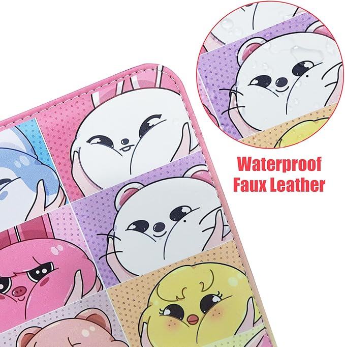Kpop Photocard Binder for Kpop Photocards,4 Pocket with 50 Sleeves up to 400 Cards Cute Photo Album for Fans Boys and Girls