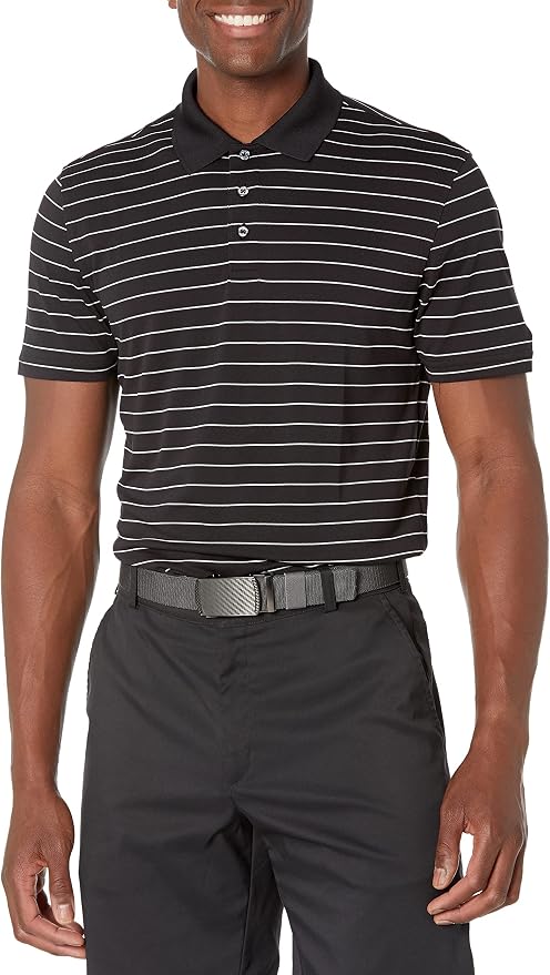 Amazon Essentials Men's Moisture Wicking Golf Polo Shirt, Short Sleeve, Slim-Fit, Quick-Dry, Active Wear