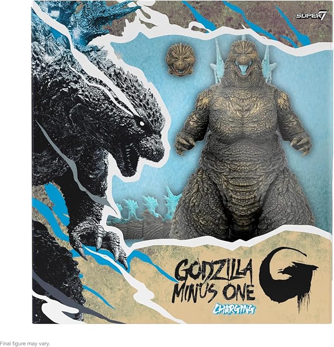 Super7 ULTIMATES! Toho Godzilla Minus One (Charging) Figure - 8" Toho Godzilla Action Figure Kaiju - Classic Movie Monster Fans Collectibles & Retro Toys- Movie Model for Collectors & Display Figurine