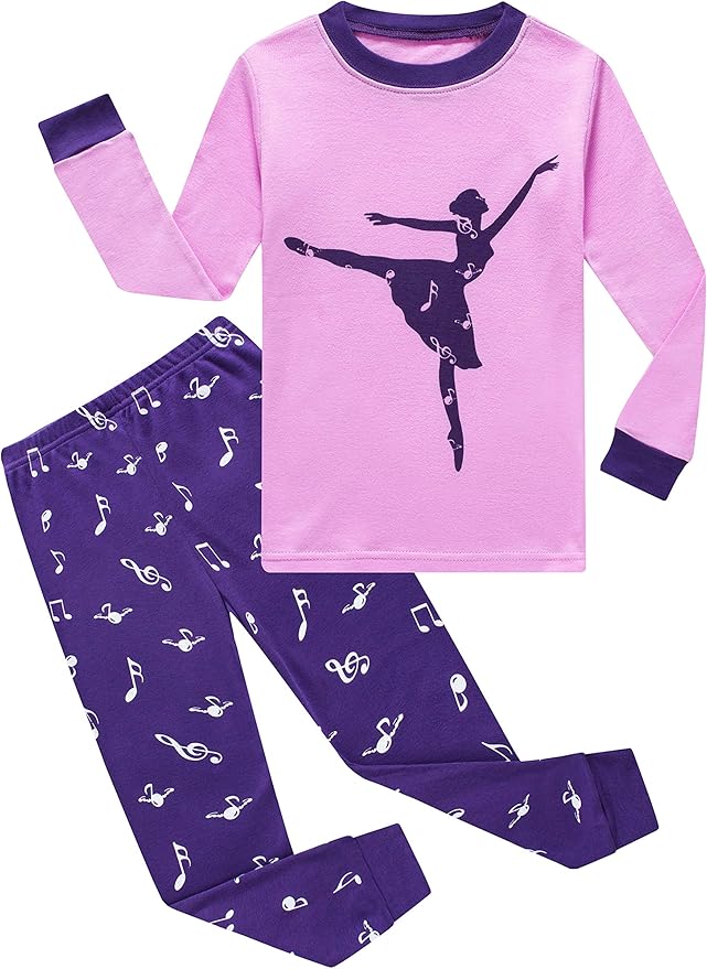 Family Feeling Kids & Toddler Girls Boys Pajamas 2 Piece Pjs Set 100% Cotton Sleepwear